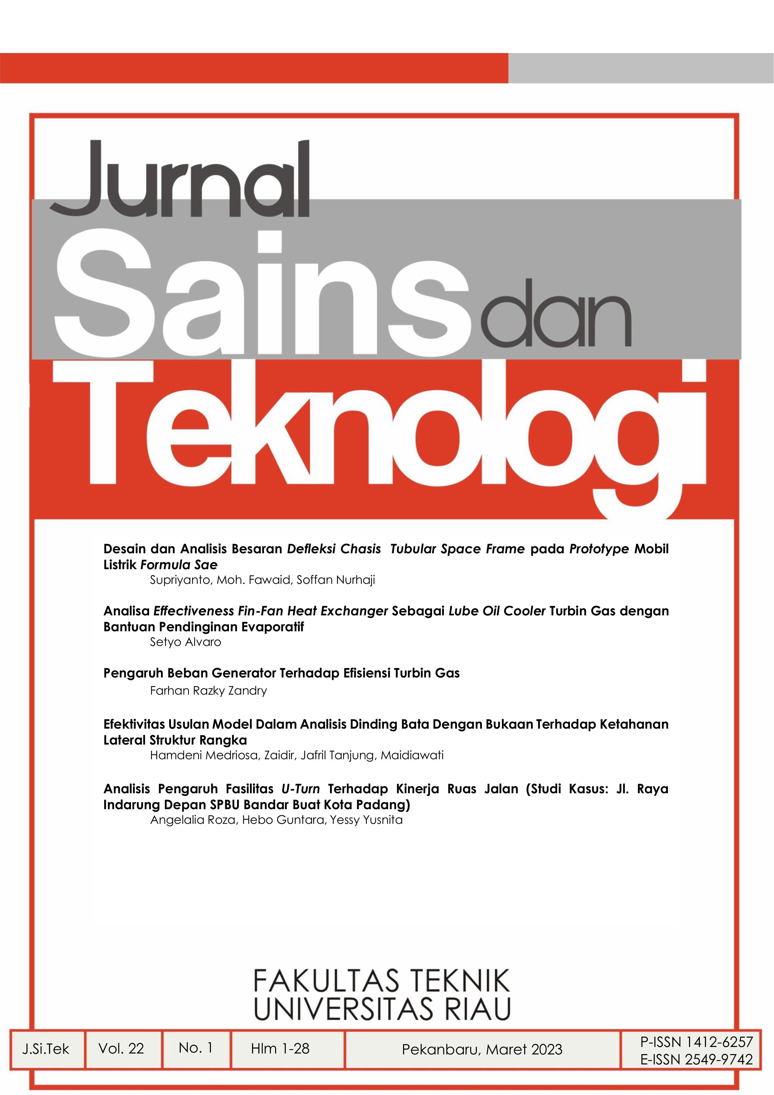 					Lihat Vol 14 No 1 (2015): Jurnal Sains dan Teknologi
				